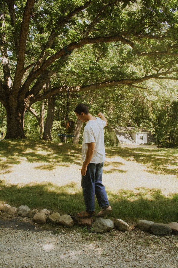 Portrait beneath a tree